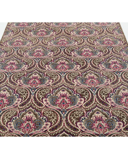 Artemix 5' 2" X 11' 4" Hand Knotted Wool Rug 5' 2" X 11' 4" (158 X 345) / Brown / Wool