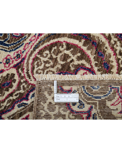 Artemix 5' 2" X 11' 4" Hand Knotted Wool Rug 5' 2" X 11' 4" (158 X 345) / Brown / Wool