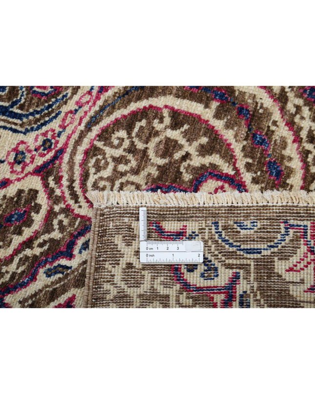 Artemix 5' 2" X 11' 4" Hand Knotted Wool Rug 5' 2" X 11' 4" (158 X 345) / Brown / Wool