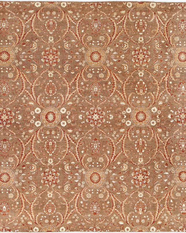 Artemix 8' 0" X 9' 8" Hand Knotted Wool Rug 8' 0" X 9' 8" (244 X 295) / Tan / Wool