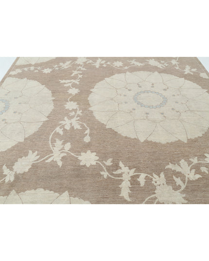Artemix 8' 10" X 11' 9" Hand Knotted Wool Rug 8' 10" X 11' 9" (269 X 358) / Taupe / Wool