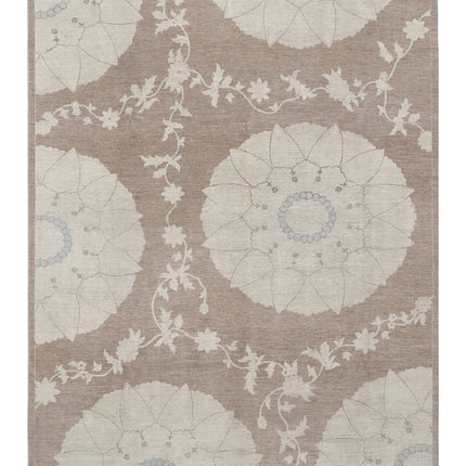 Artemix 8' 10" X 11' 9" Hand Knotted Wool Rug 8' 10" X 11' 9" (269 X 358) / Taupe / Wool