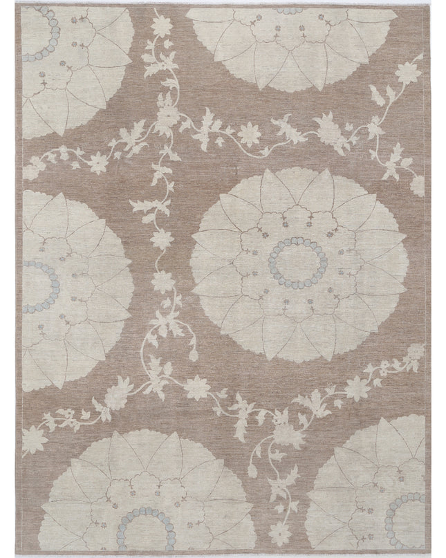 Artemix 8' 10" X 11' 9" Hand Knotted Wool Rug 8' 10" X 11' 9" (269 X 358) / Taupe / Wool