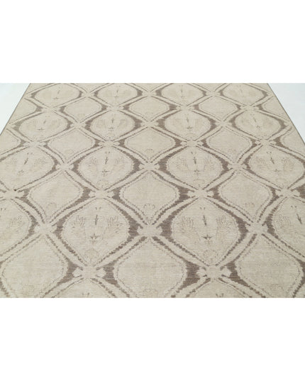 Artemix 8' 7" X 10' 10" Hand Knotted Wool Rug 8' 7" X 10' 10" (262 X 330) / Brown / Wool