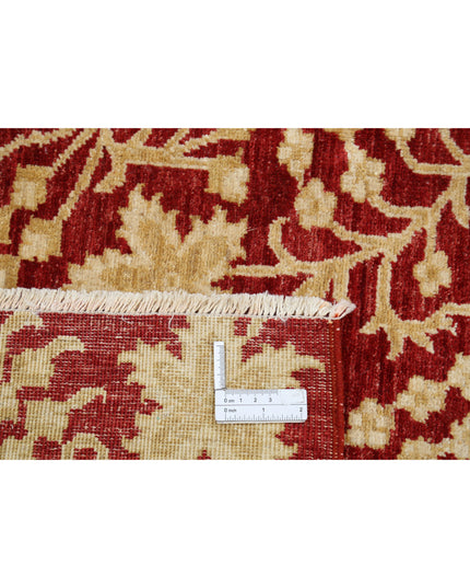 Artemix 6' 7" X 9' 5" Hand Knotted Wool Rug 6' 7" X 9' 5" (201 X 287) / Red / Wool