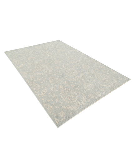 Artemix 6' 0" X 8' 8" Hand Knotted Wool Rug 6' 0" X 8' 8" (183 X 264) / Blue / Wool