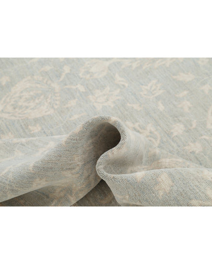 Artemix 6' 0" X 8' 8" Hand Knotted Wool Rug 6' 0" X 8' 8" (183 X 264) / Blue / Wool