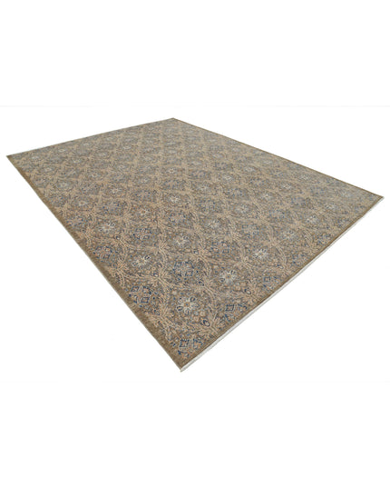 Artemix 8' 11" X 11' 8" Hand Knotted Wool Rug 8' 11" X 11' 8" (272 X 356) / Brown / Wool