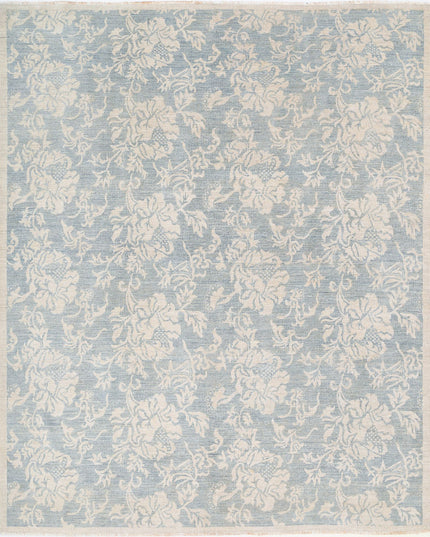 Artemix 8' 1" X 9' 9" Hand Knotted Wool Rug 8' 1" X 9' 9" (246 X 297) / Grey / Wool