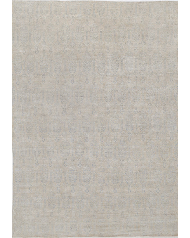 Artemix 12' 5" X 17' 8" Hand Knotted Wool Rug 12' 5" X 17' 8" (379 X 539) / Beige / Wool