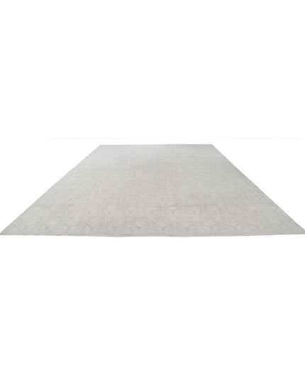Artemix 12' 11" X 17' 2" Hand Knotted Wool Rug 12' 11" X 17' 2" (394 X 523) / Ivory / Wool