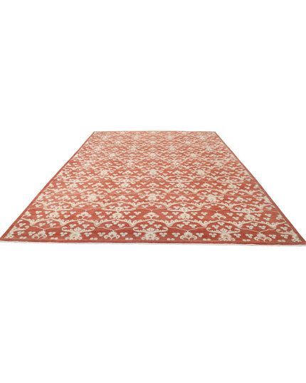 Artemix 9' 8" X 13' 3" Hand Knotted Wool Rug 9' 8" X 13' 3" (295 X 404) / Rust / Wool