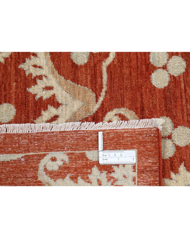 Artemix 9' 8" X 13' 3" Hand Knotted Wool Rug 9' 8" X 13' 3" (295 X 404) / Rust / Wool