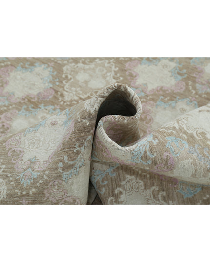 Artemix 8' 0" X 8' 9" Hand Knotted Wool Rug 8' 0" X 8' 9" (244 X 267) / Brown / Wool