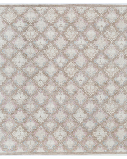 Artemix 8' 0" X 8' 9" Hand Knotted Wool Rug 8' 0" X 8' 9" (244 X 267) / Brown / Wool