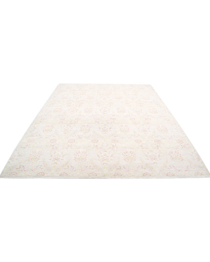Artemix 8' 1" X 9' 11" Hand Knotted Wool Rug 8' 1" X 9' 11" (246 X 302) / Ivory / Wool