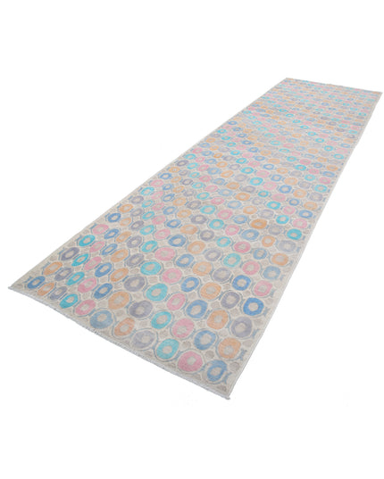 Artemix 4' 3" X 14' 0" Hand Knotted Wool Rug 4' 3" X 14' 0" (130 X 427) / Ivory / Wool