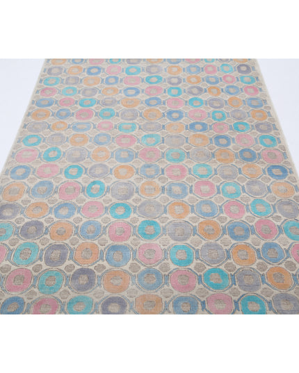 Artemix 4' 3" X 14' 0" Hand Knotted Wool Rug 4' 3" X 14' 0" (130 X 427) / Ivory / Wool