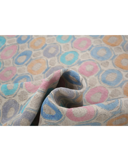 Artemix 4' 3" X 14' 0" Hand Knotted Wool Rug 4' 3" X 14' 0" (130 X 427) / Ivory / Wool