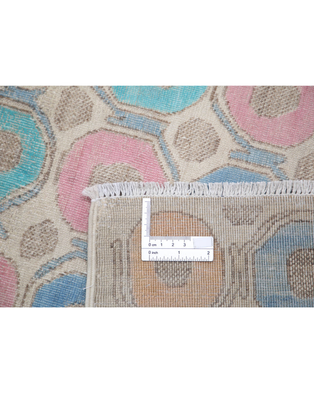 Artemix 4' 3" X 14' 0" Hand Knotted Wool Rug 4' 3" X 14' 0" (130 X 427) / Ivory / Wool