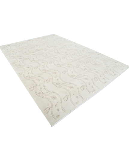 Artemix 8' 7" X 11' 10" Hand Knotted Wool Rug 8' 7" X 11' 10" (262 X 361) / Ivory / Wool