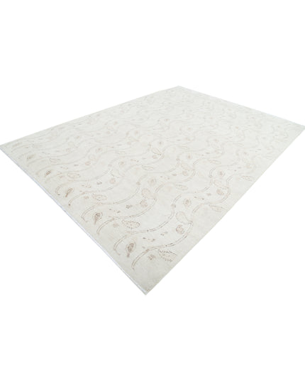 Artemix 8' 7" X 11' 10" Hand Knotted Wool Rug 8' 7" X 11' 10" (262 X 361) / Ivory / Wool
