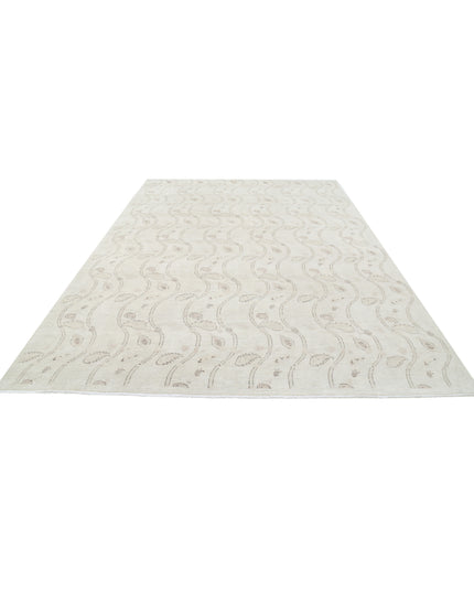 Artemix 8' 7" X 11' 10" Hand Knotted Wool Rug 8' 7" X 11' 10" (262 X 361) / Ivory / Wool