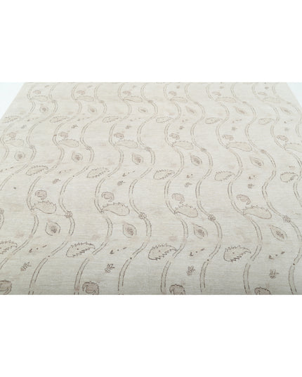 Artemix 8' 7" X 11' 10" Hand Knotted Wool Rug 8' 7" X 11' 10" (262 X 361) / Ivory / Wool