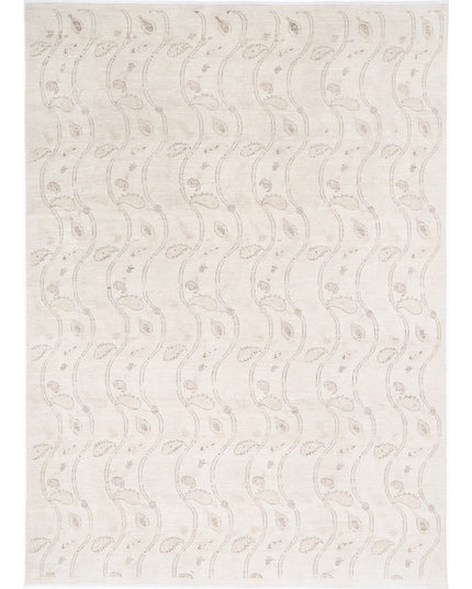 Artemix 8' 7" X 11' 10" Hand Knotted Wool Rug 8' 7" X 11' 10" (262 X 361) / Ivory / Wool