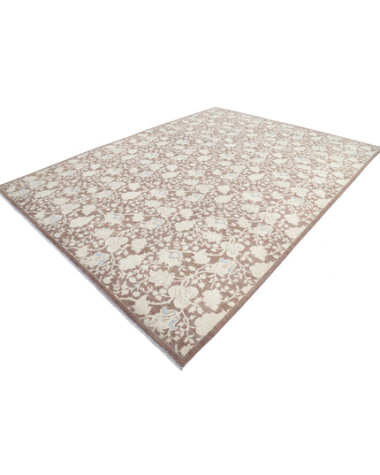 Artemix 9' 1" X 12' 0" Hand Knotted Wool Rug 9' 1" X 12' 0" (277 X 366) / Brown / Wool