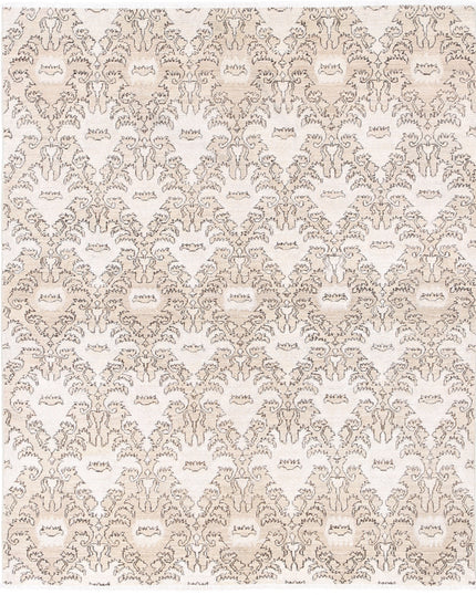 Artemix 4' 4" X 5' 4" Hand Knotted Wool Rug 4' 4" X 5' 4" (132 X 162) / Ivory / Wool