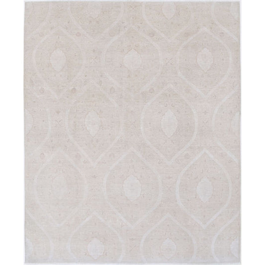 Artemix 7' 11" X 9' 6" Wool Hand-Knotted Rug 7' 11" X 9' 6" (241 X 290) / Brown / Ivory