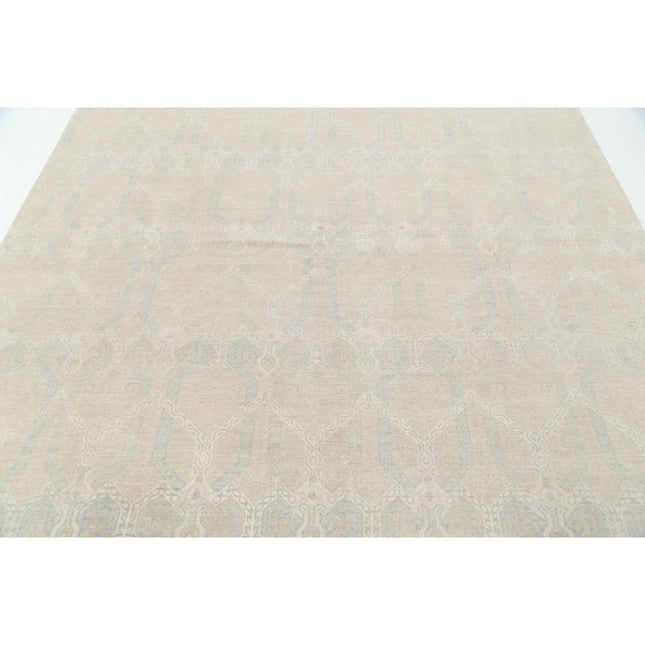 Artemix 7' 10" X 9' 10" Hand Knotted Wool Rug 7' 10" X 9' 10" (239 X 300) / Brown / Brown