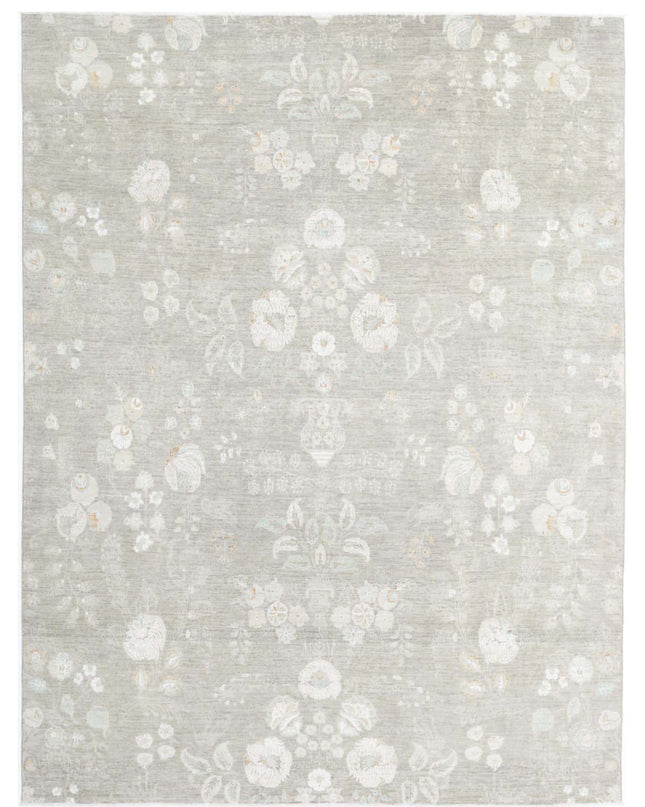 Artemix 7' 7" X 9' 8" Hand Knotted Wool & Silk Rug 7' 7" X 9' 8" (231 X 295) / Brown / Wool & Silk