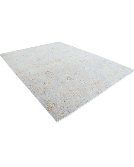 Artemix 8' 9" X 11' 4" Hand Knotted Wool & Silk Rug 8' 9" X 11' 4" (267 X 345) / Grey / Wool & Silk