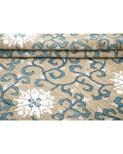 Artemix 8' 0" X 9' 5" Hand Knotted Wool & Silk Rug 8' 0" X 9' 5" (244 X 287) / Green / Wool & Silk