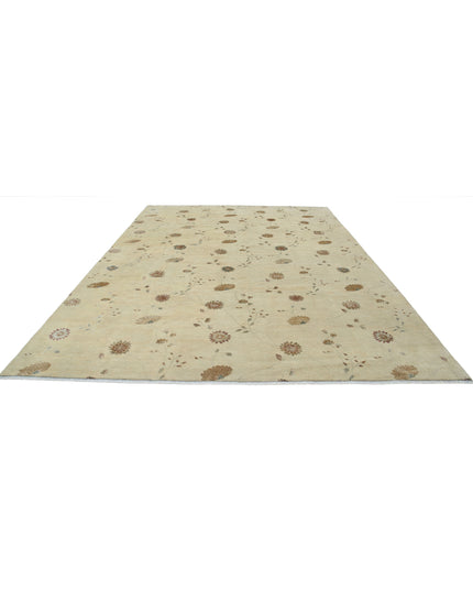 Artemix 8' 9" X 11' 10" Hand Knotted Wool & Silk Rug 8' 9" X 11' 10" (267 X 361) / Ivory / Wool & Silk