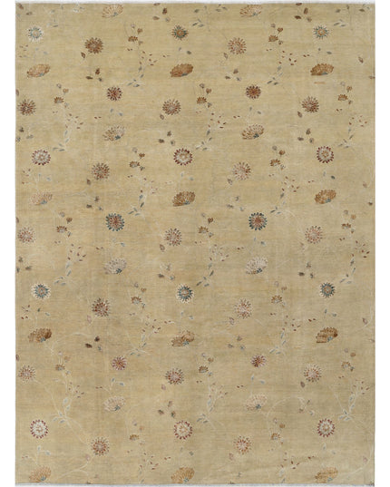 Artemix 8' 9" X 11' 10" Hand Knotted Wool & Silk Rug 8' 9" X 11' 10" (267 X 361) / Ivory / Wool & Silk