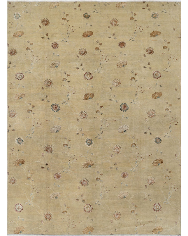Artemix 8' 9" X 11' 10" Hand Knotted Wool & Silk Rug 8' 9" X 11' 10" (267 X 361) / Ivory / Wool & Silk