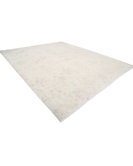 Artemix 11' 10" X 14' 5" Hand Knotted Wool & Silk Rug 11' 10" X 14' 5" (361 X 440) / Ivory / Wool & Silk