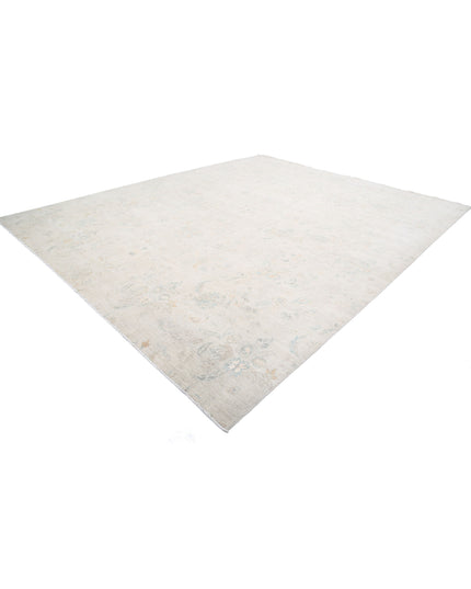 Artemix 11' 10" X 14' 5" Hand Knotted Wool & Silk Rug 11' 10" X 14' 5" (361 X 440) / Ivory / Wool & Silk
