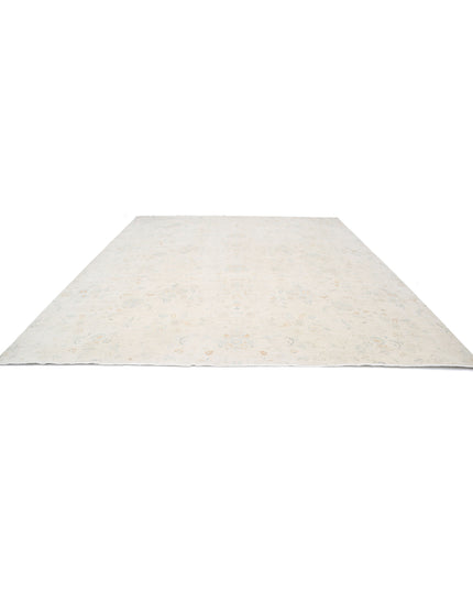 Artemix 11' 10" X 14' 5" Hand Knotted Wool & Silk Rug 11' 10" X 14' 5" (361 X 440) / Ivory / Wool & Silk