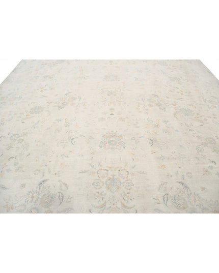 Artemix 11' 10" X 14' 5" Hand Knotted Wool & Silk Rug 11' 10" X 14' 5" (361 X 440) / Ivory / Wool & Silk