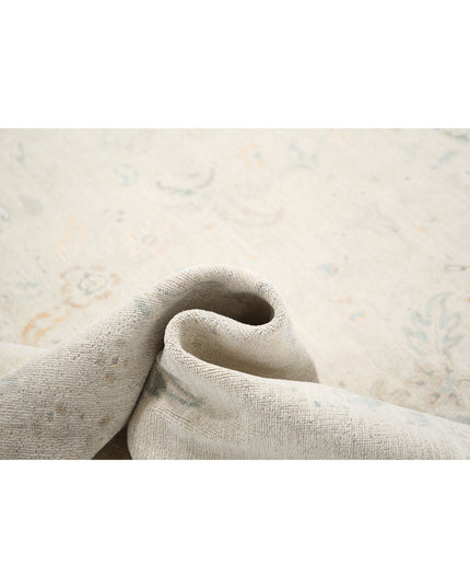 Artemix 11' 10" X 14' 5" Hand Knotted Wool & Silk Rug 11' 10" X 14' 5" (361 X 440) / Ivory / Wool & Silk