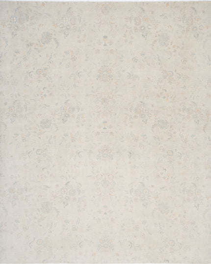 Artemix 11' 10" X 14' 5" Hand Knotted Wool & Silk Rug 11' 10" X 14' 5" (361 X 440) / Ivory / Wool & Silk