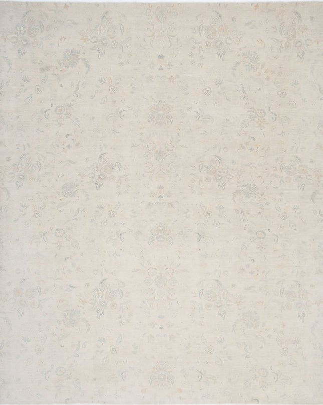 Artemix 11' 10" X 14' 5" Hand Knotted Wool & Silk Rug 11' 10" X 14' 5" (361 X 440) / Ivory / Wool & Silk