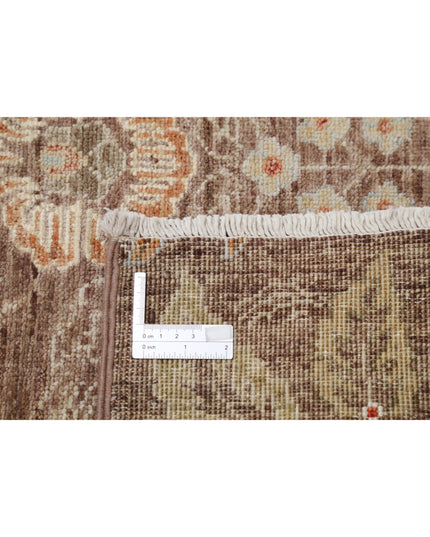 Artemix 2' 11" X 9' 7" Hand Knotted Wool & Silk Rug 2' 11" X 9' 7" (89 X 292) / Brown / Wool & Silk