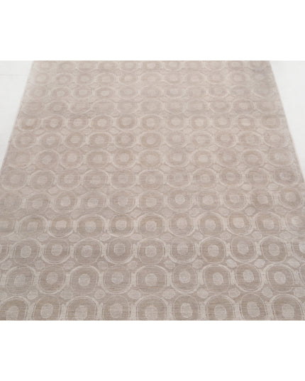 Artemix 3' 11" X 16' 0" Hand Knotted Wool & Silk Rug 3' 11" X 16' 0" (119 X 488) / Taupe / Wool & Silk