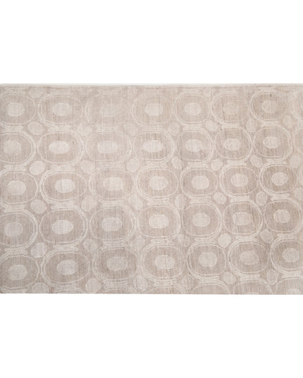 Artemix 3' 11" X 16' 0" Hand Knotted Wool & Silk Rug 3' 11" X 16' 0" (119 X 488) / Taupe / Wool & Silk