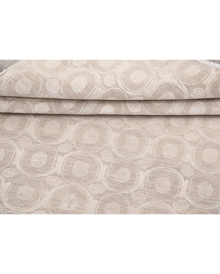 Artemix 3' 11" X 16' 0" Hand Knotted Wool & Silk Rug 3' 11" X 16' 0" (119 X 488) / Taupe / Wool & Silk